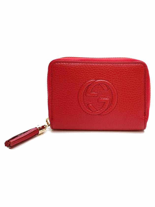 Women's Soho Tassel Zipper Medium Wallet Red 598209 2149 - GUCCI - BALAAN 1