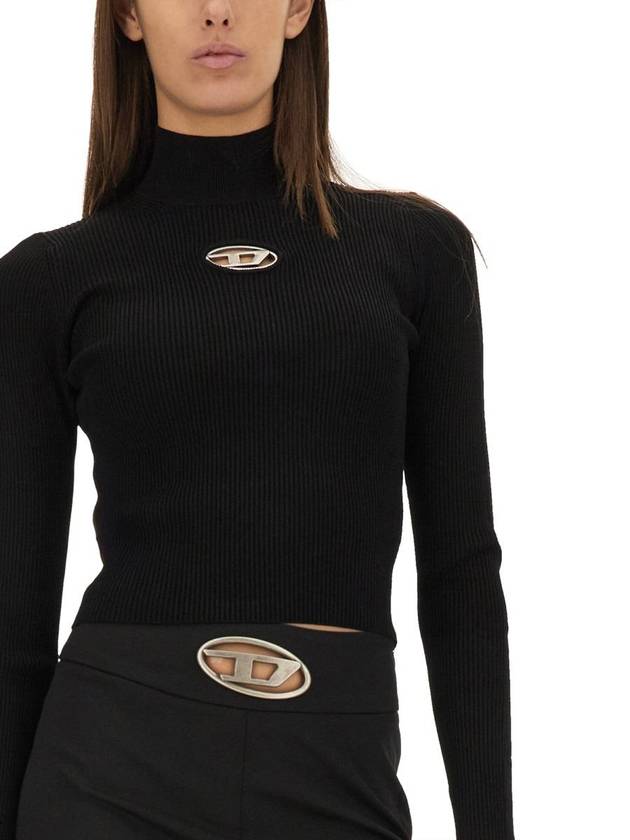 M Valari TN Turtleneck Black - DIESEL - BALAAN 5