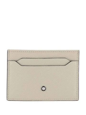 Sartorial 5CC Leather Card Wallet Ivory - MONTBLANC - BALAAN 1