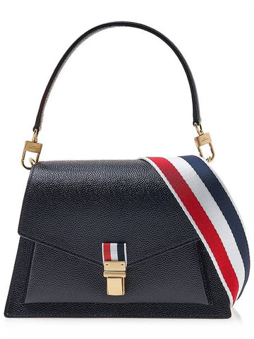 Trapeze Peple Grain Shoulder Bag Black - THOM BROWNE - BALAAN 1