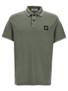 Logo Patch Short Sleeve Polo Shirt Sage Green - STONE ISLAND - BALAAN 2