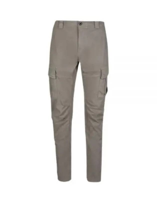 Lens Patch Stretch Satin Cargo Straight Pants Grey - CP COMPANY - BALAAN 2