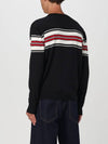 Chest Stripe Knit Top Black - MSGM - BALAAN 3