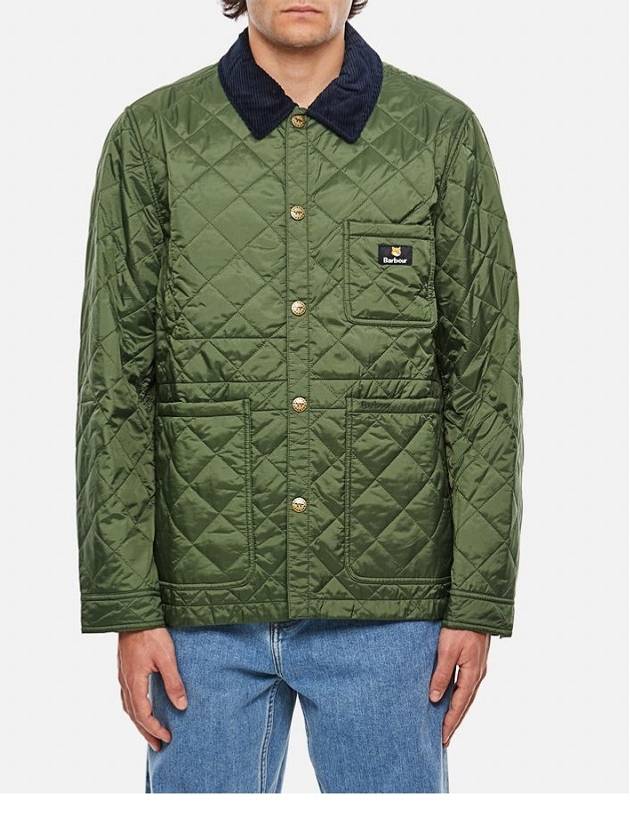 Kenning Quilting  Logo Patch Jacket Green - BARBOUR - BALAAN 3