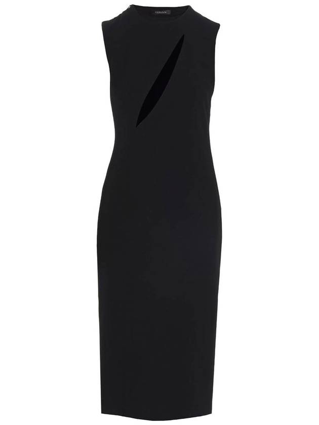 cut-out sleeveless midi dress 10097491A00540 - VERSACE - BALAAN 2