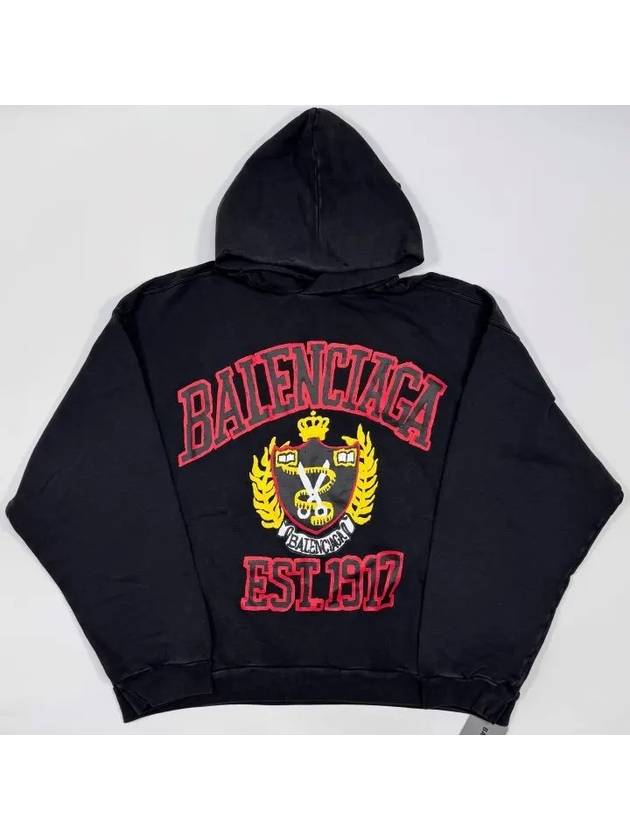 DIY College Medium Fit Hoodie Black - BALENCIAGA - BALAAN 4