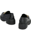 Graphy Logo Leather Loafers Black - FENDI - BALAAN 4