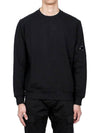 Diagonal Raised Fleece Lens Sweatshirt Black - CP COMPANY - BALAAN 3