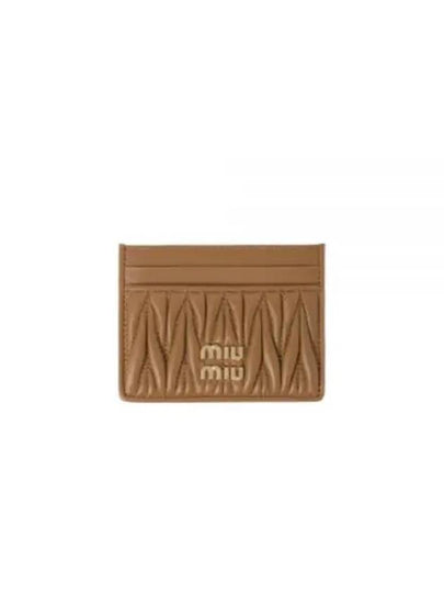 Materasse Nappa Leather Card Wallet Caramel - MIU MIU - BALAAN 2