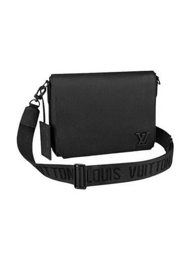 Takeoff LV Aerogram Messenger Bag Black - LOUIS VUITTON - BALAAN 1