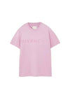 Logo Cotton Short Sleeve T-shirt Pink - GIVENCHY - BALAAN 2