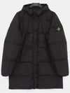 Kids Wappen Patch Down Long Padding Black - STONE ISLAND - BALAAN 4