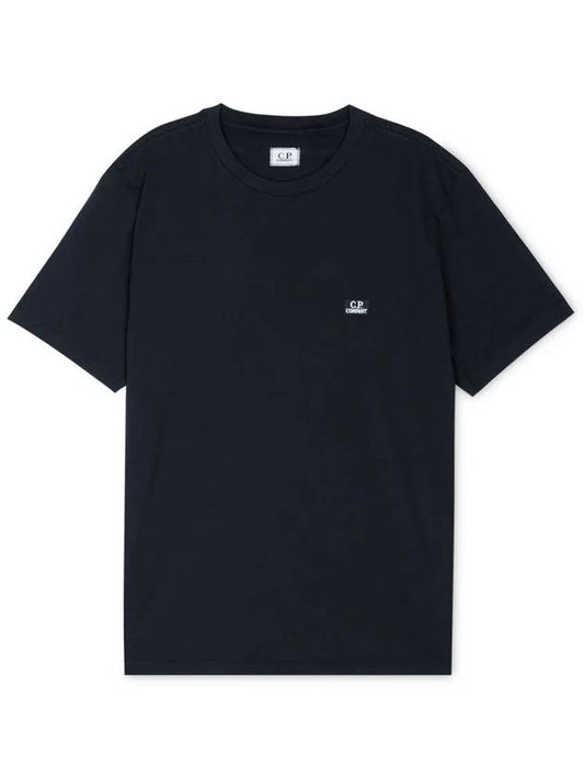 30/1 Jersey Logo Short Sleeve T-Shirt Navy - CP COMPANY - BALAAN 2