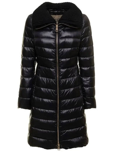 ELISA Long Padded Jacket Black PI0650DIC M03 12017Z 9300 - HERNO - BALAAN 1