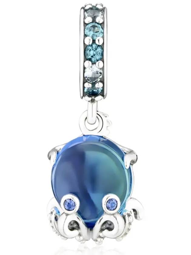 Murano Glass Cute Octopus Charm Silver - PANDORA - BALAAN 4