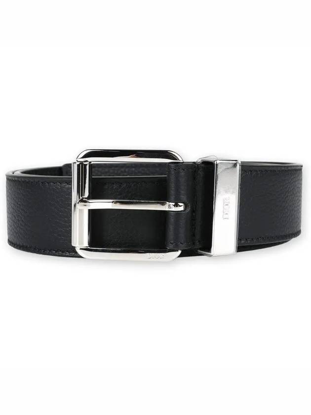 Engraved Loop Leather Belt Black - DIOR - BALAAN 2