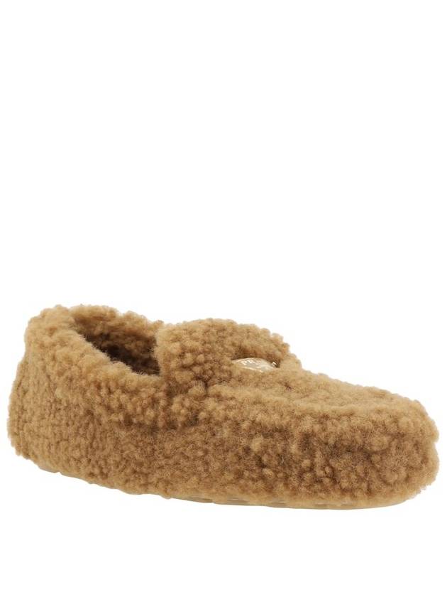 Shearling Driving Shoes Caramel - PRADA - BALAAN 3