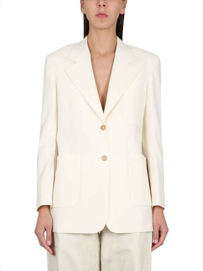 Women's Tape Knit Jacket Butter Offwhite - PALM ANGELS - BALAAN 2