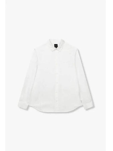 Men s Logo Graphic Collar Shirt White - ARMANI EXCHANGE - BALAAN 1