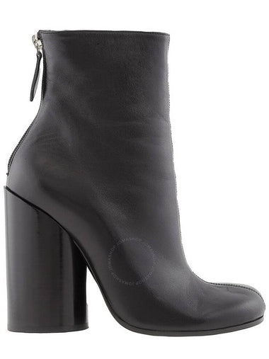 Burberry Ladies Black Anita Block-Heel Ankle Boots, Brand Size 37 ( US Size 7 ) - BURBERRY - BALAAN 1