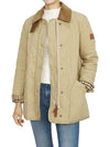 Diamond Quilted Thermoregulated Barn Jacket Honey - BURBERRY - BALAAN 7