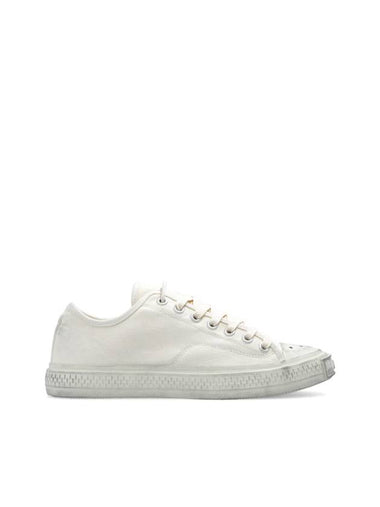 Canvas Low Top Sneakers White - ACNE STUDIOS - BALAAN 1