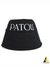 Logo Print Cotton Bucket Hat Black - PATOU - BALAAN 2