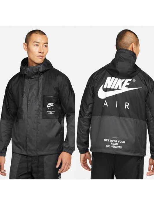 Air Woven Big Logo Track Jacket Black - NIKE - BALAAN 2