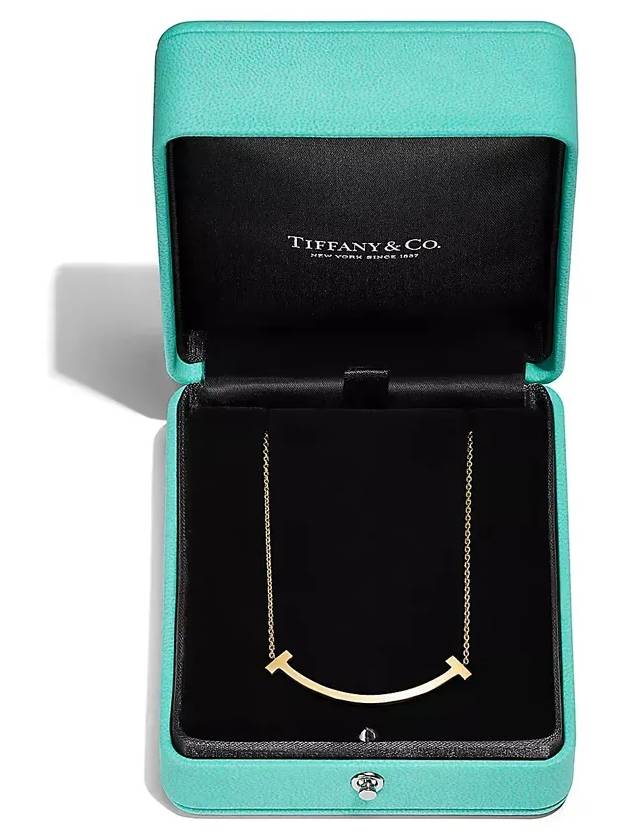 Tiffany T Smile medium pendant yellow gold 74957145 74957153 - TIFFANY & CO. - BALAAN 7