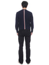 Arm Band Merino Wool Pique Knit Top Navy - THOM BROWNE - BALAAN 6