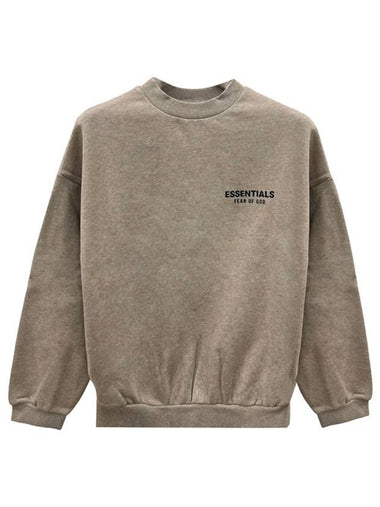 Essential Logo Fleece Crew Neck Sweatshirt Heather Gray Men s 192HO246269F 367 TJ - FEAR OF GOD - BALAAN 1