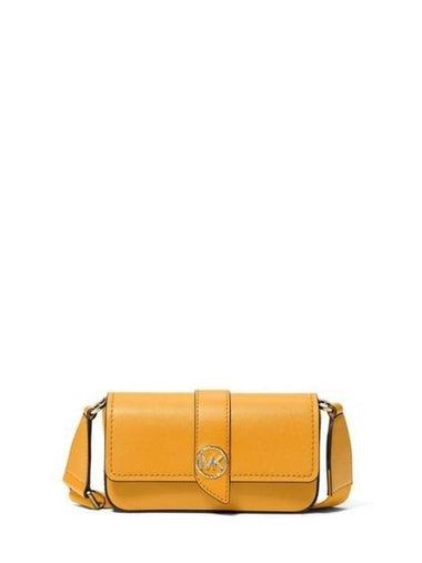 Greenwich Small Saffiano Leather Sling Cross Bag Goldenrod - MICHAEL KORS - BALAAN 1