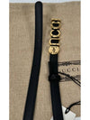 thin buckle belt 85 - GUCCI - BALAAN 7