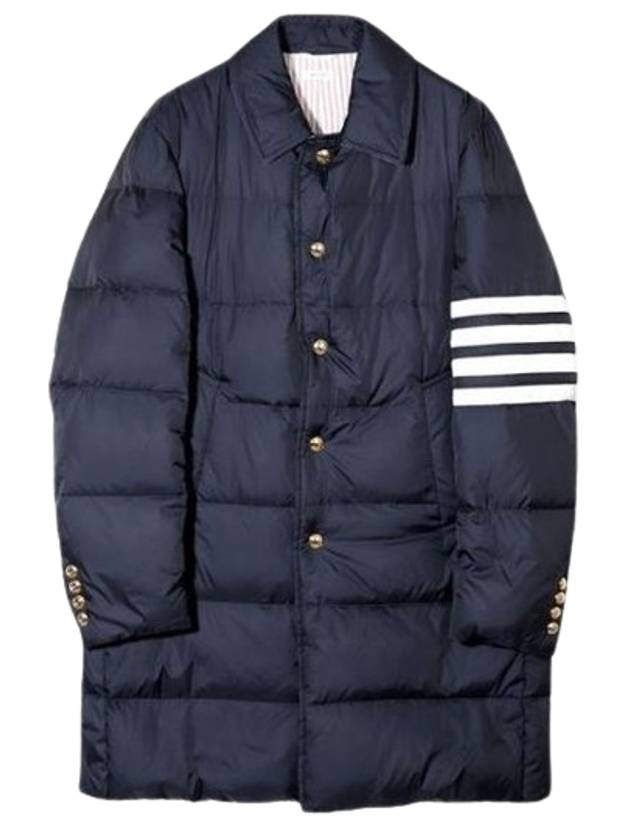 Men's 4 Bar Stripe Matte Finish Padding Navy - THOM BROWNE - BALAAN 2