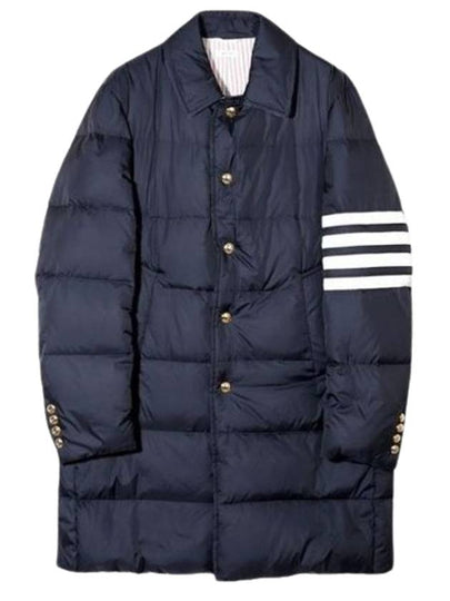 Men's 4 Bar Stripe Matte Finish Padding Navy - THOM BROWNE - BALAAN 2