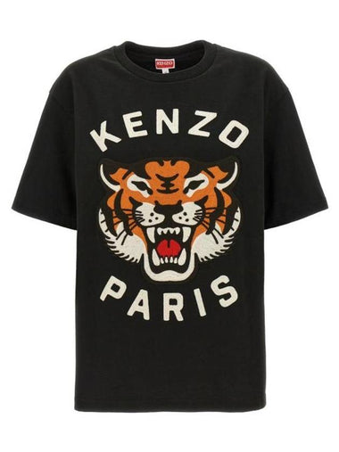 24FW Long Sleeve T-Shirt FE68TS0084SI99J Black - KENZO - BALAAN 1