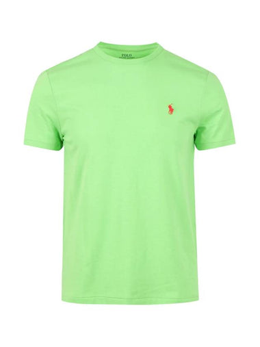 Embroidered Logo Cotton Short Sleeve T-Shirt Green - POLO RALPH LAUREN - BALAAN 1