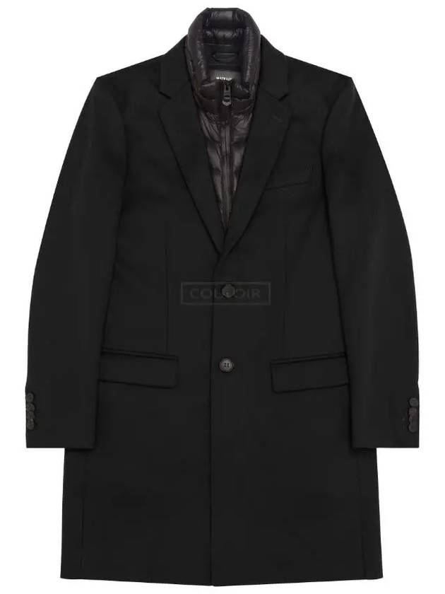 Men's Wool Coat Down Padding BLACK SKAI Z - MACKAGE - BALAAN 1