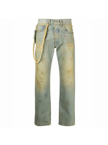 Distressed Effect Cotton Jeans Blue - MAISON MARGIELA - BALAAN 1