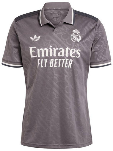 Real Madrid 24/25 Third Jersey Short Sleeve T-Shirt Charcoal - ADIDAS - BALAAN 1