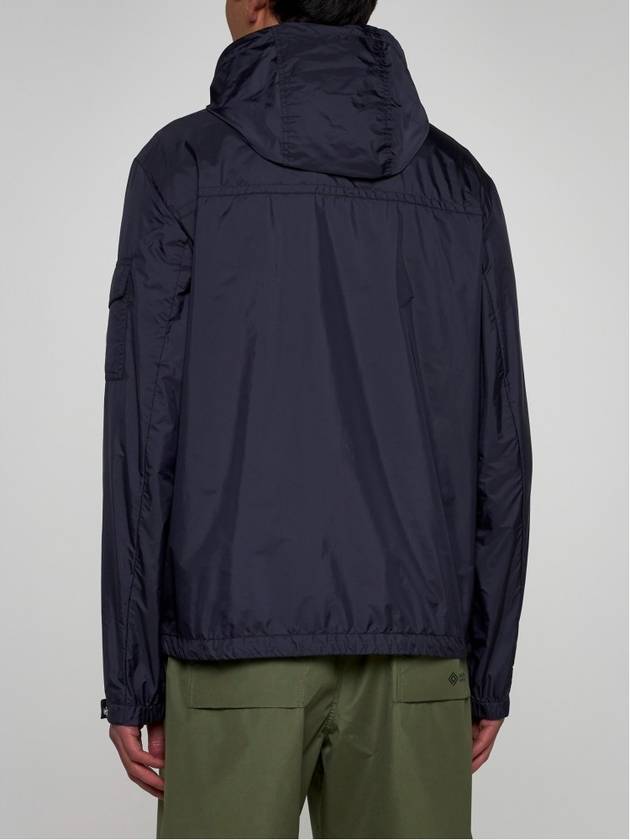 Etiache Rain Hooded Zip Up Blue - MONCLER - BALAAN 6