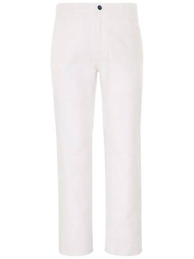 24SS UPKN038 K0707D03 WHITE KNT Straight Pants - KITON - BALAAN 2