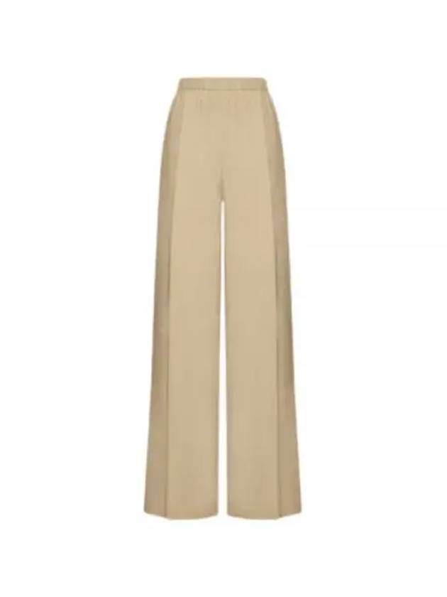 Gara Silk Wide Pants Beige - MAX MARA - BALAAN 2