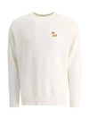 Chillax Fox Patch Classic Sweatshirt Ecru - MAISON KITSUNE - BALAAN 3