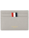 Whale Applique Pebble Card Wallet Grey - THOM BROWNE - BALAAN 2