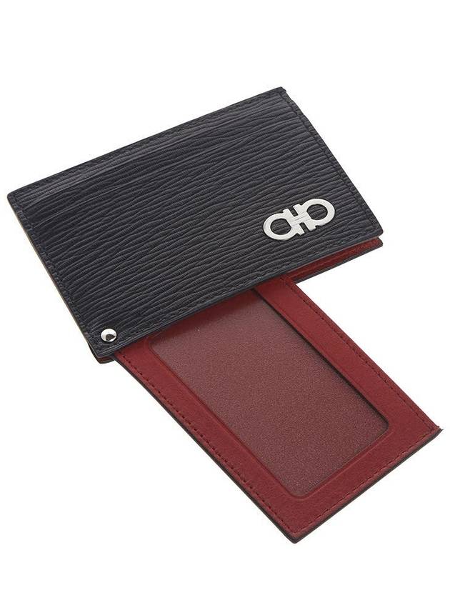 Men's Revival Gancio Bicolor Card 66 A061 NERO RED 0685914 - SALVATORE FERRAGAMO - BALAAN 9