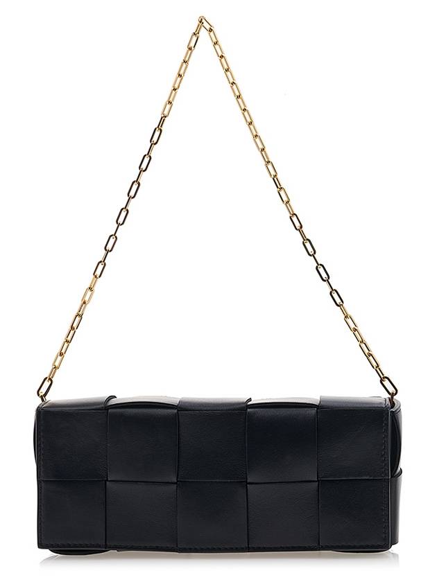 Cassette Bag Pouch On Chain Shoulder Bag Black - BOTTEGA VENETA - BALAAN 2