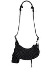 Le Cargol XS Canvas Shoulder Bag Black - BALENCIAGA - BALAAN 4