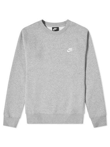 Sportswear Men's Club Fleece Crew Sweatshirt Grey - NIKE - BALAAN 1