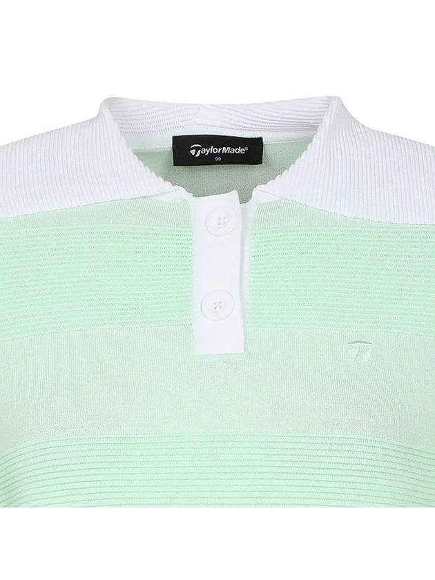 color combination tissue modified collar short sleeve knit TWSRM6121 820 - TAYLORMADE - BALAAN 3